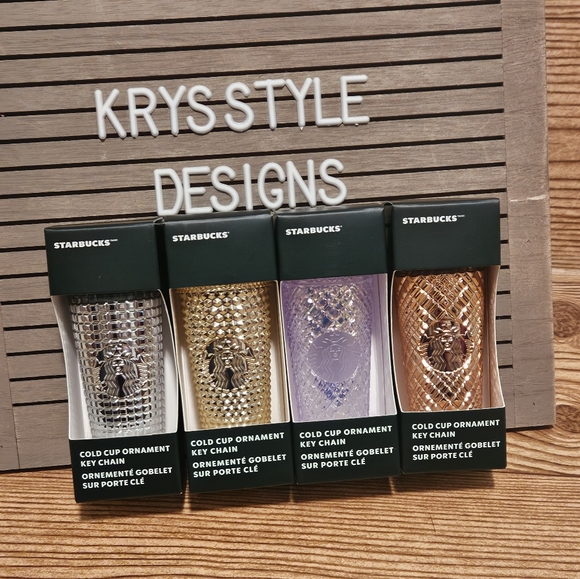 Starbucks Other - Starbucks Tumbler Ornament Key Chain Set of 4!